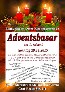 Adventsbasar Plakat 2015